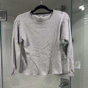 Classic Gray Long Sleeve Women's Top